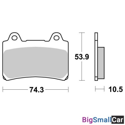 Тормозные колодки, передние Sinter / SBS 590HS - купить Городке 2