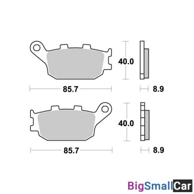 Тормозные колодки, задние Sinter / SBS 657LS - купить Городке 2