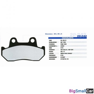 Тормозные колодки Nissin 2P-242SS - купить Городке 2