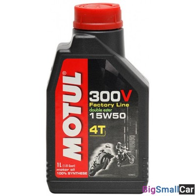 Масло моторное MOTUL 4T 300V FACTORY LINE NEW 15W50 1L 104125 - купить Городке 2