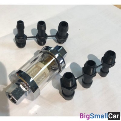 Топливный фильтр PW хром 1/4 Диаметр  62-120 - купить Городке 2