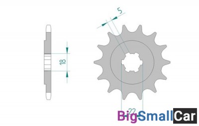 Звезда ведущая AFAM 24201-13 (JTF1445.13) - купить Городке 2