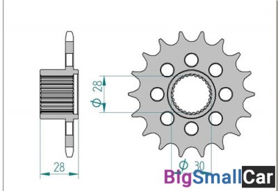 Звезда ведущая AFAM 37601-18 (APRILIA MANA 850) - купить Городке 2