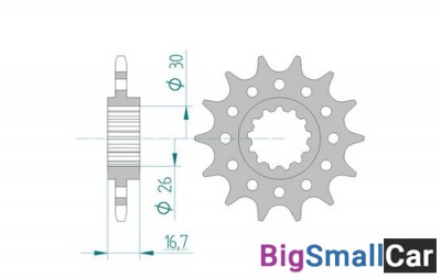 Звезда ведущая AFAM 20608-14 (JTF1269,14) CBR900RR  520 - купить Городке 2