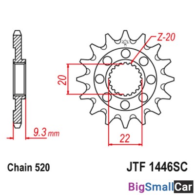 Звезда ведущая JT JTF1446.14SC - купить Городке 2