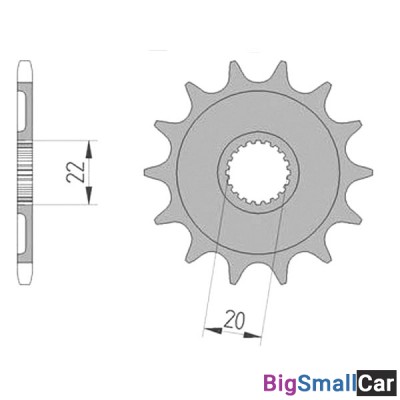 Звезда ведущая AFAM 21309-12 (JTF1590.12) - купить Городке 2
