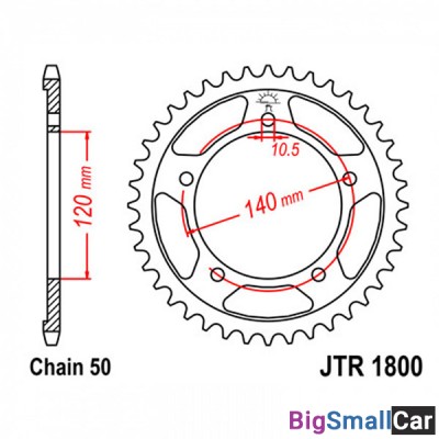 Звезда ведомая JT JTR1800.46 - купить Городке 2