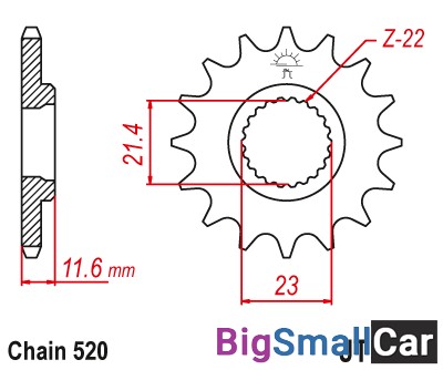 Звезда ведущая JT JTF583.15 - купить Городке 2
