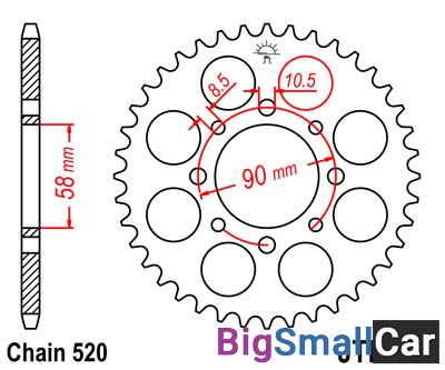 Звезда ведомая JT JTR273.44 - купить Городке 2