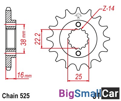 Звезда ведущая JT JTF740.15 - купить Городке 2