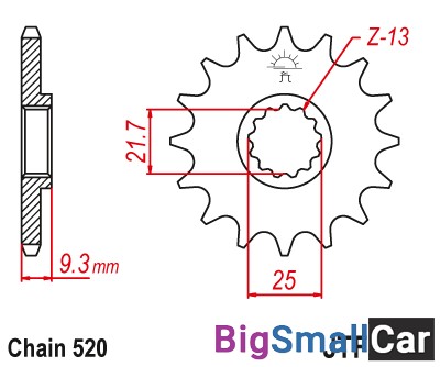 Звезда ведущая JT JTF1539.14RB - купить Городке 2