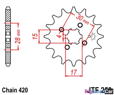 Звезда ведущая JT JTF253.14 - купить Городке 2