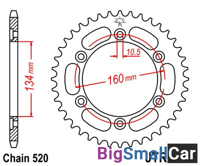 Звезда ведомая JT JTR1308.45 - купить Городке 2
