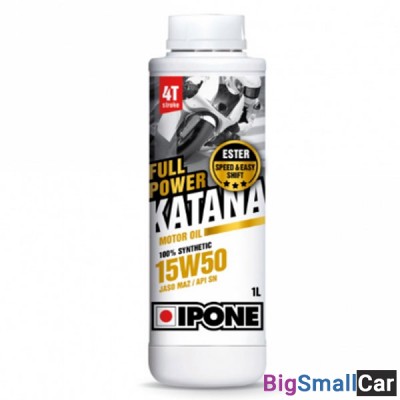 Масло моторное IPONE 4T FULL POWER KATANA SYNTHETIC 15W50 1L 800356