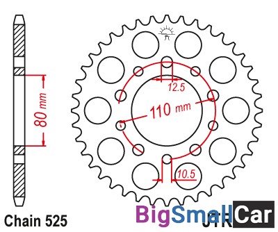 Звезда ведомая JT JTR1332.46 - купить Городке 2