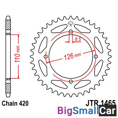 Звезда ведомая JT JTR1465.47 - купить Городке 2