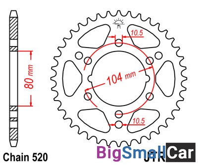 Звезда ведомая JT JTR1478.40 - купить Городке 2