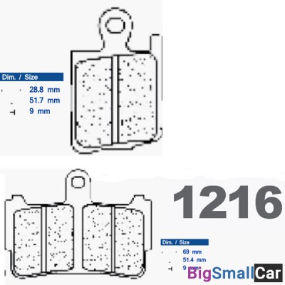 Тормозные колодки CL 1216XBK5 - купить Городке 2