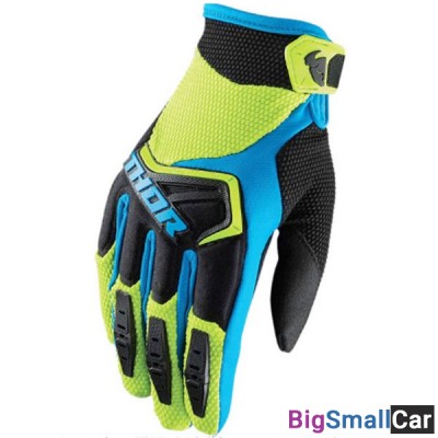Перчатки THOR S8 Spectrum blk/greenl/blue 2XL 3330-4649 - купить Городке 2