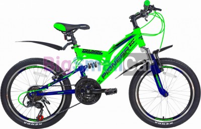 Дорожные велосипеды PIONEER TRIUMPH 20/13 green-blue-black - купить Городке 2
