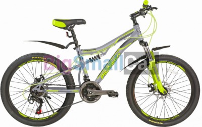 Дорожные велосипеды PIONEER COMANDOR 24/14 gray-green-black - купить Городке 2