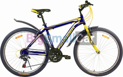 Дорожные велосипеды PIONEER TOWN 27,5/17 darkblue-yellow-white - купить Городке 2