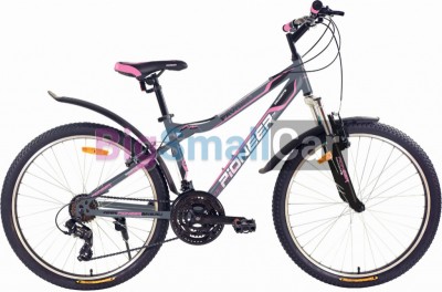 Горные велосипеды PIONEER FAVORITE 26/16 gray-black-pink - купить Городке 2