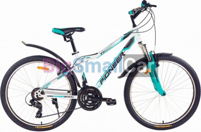 Горные велосипеды PIONEER FAVORITE 26/16 white-mint-black - купить Городке 2