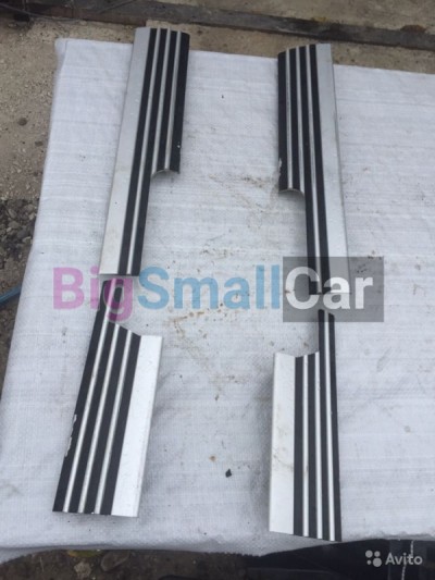 Накладки порогов алюминевые Range rover, ленд рове - купить Городке 2